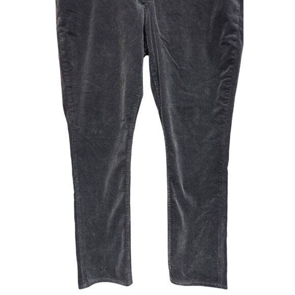 Lauren Ralph Lauren Stretch Mid-Rise Straight Leg Pants Grey Corduroy Size18 NWT - Picture 4 of 12